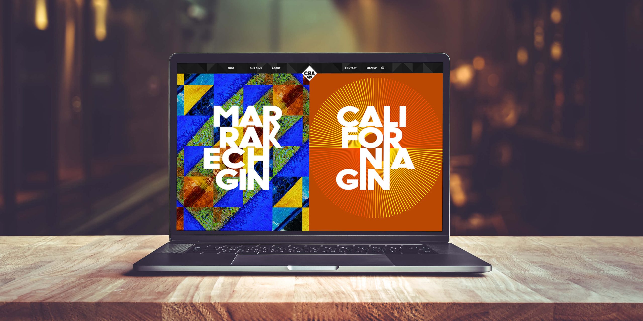 CBA Gin website