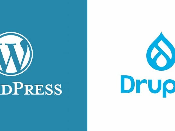 WordPress and Drupal Logos