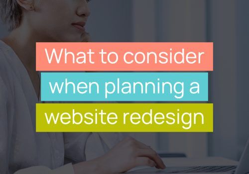What to consider when planning a website redesign title image