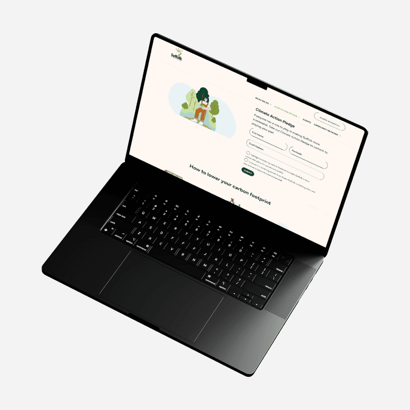 Suffolk - Creating the greenest county mockup