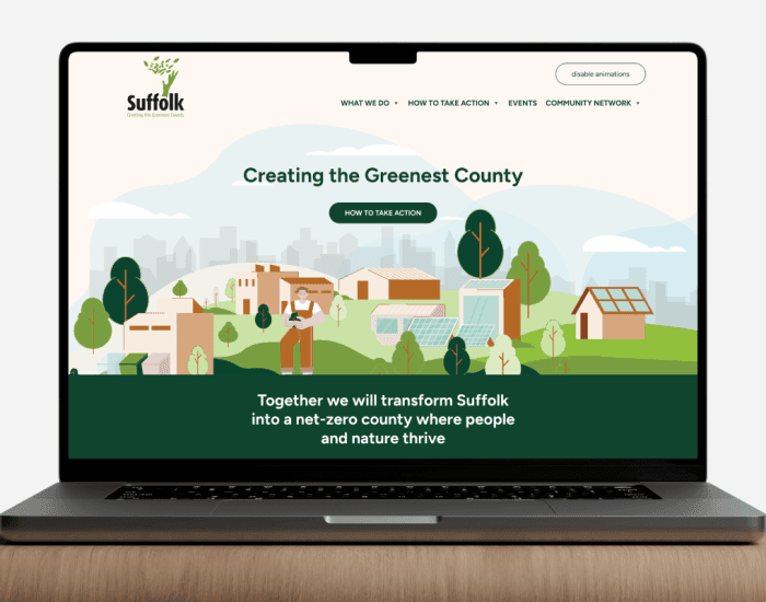 Suffolk - Creating the greenest county mockup