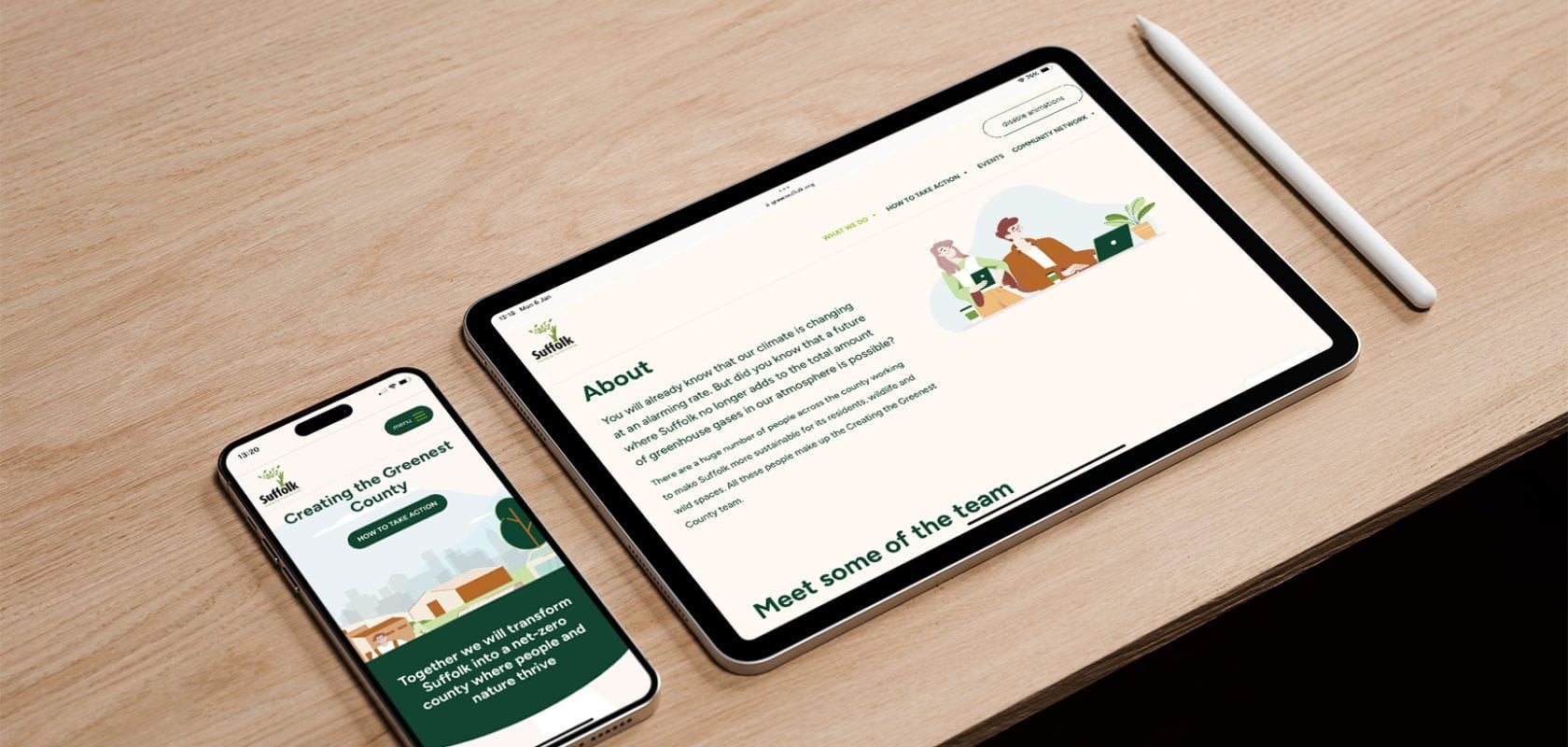 Suffolk - Creating the greenest county mockup